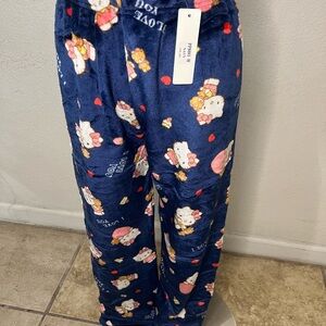Kids Navy Blue Pajamas with Cute Print